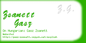 zsanett gasz business card